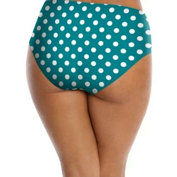 Lysa Swim Polka Dot Ruffled 2 Piece Swimsuit Size Women's‎ Plus 16W NWT - Picture 4 of 12